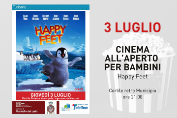 Cinema all&#39;aperto per bambini - &quot;Happy Feet&quot;