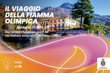 La Fiamma Olimpica attraversa Mandello del Lario domenica 1 febbraio