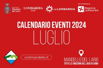 Calendario Eventi Luglio 2024 - July 2024 Events Calendar