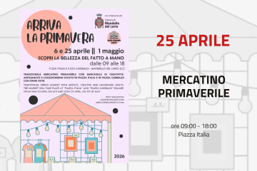 Mercatino Arriva la Primavera "scopri la bellezza del fatto a mano"