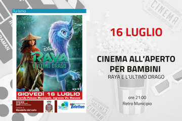 Cinema all'aperto per bambini: Raya e l'ultimo drago