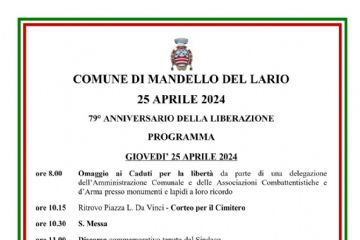 79&#176; Anniversario della liberazione