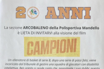 Proiezione film &quot;CAMPIONI&quot;