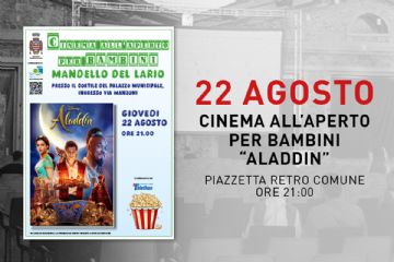 Cinema all&#39;aperto per bambini - Aladdin