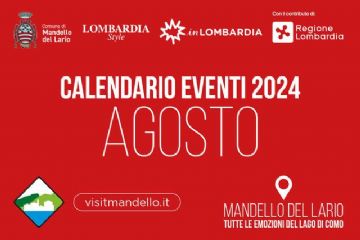 Calendario Eventi Agosto 2024 - August 2024 Events Calendar