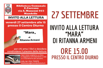 Invito alla lettura - Biblioteca Comunale
