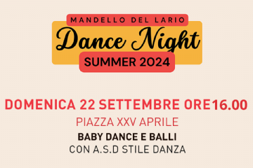 Dance Night Summer 2024 - anticipato ore 16.00