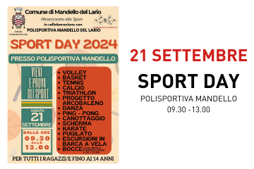 Sport Day 2024 - vieni e prova gli sport