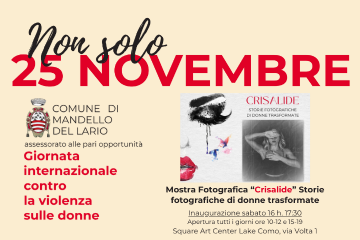 &quot;Non solo 25 Novembre&quot; Mostra fotografica &quot;Crisalide&quot;