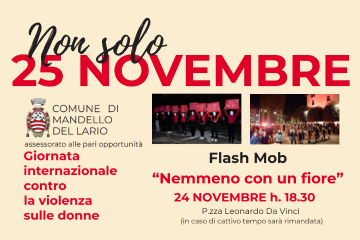 &quot;Non solo 25 Novembre&quot; FLASH MOB