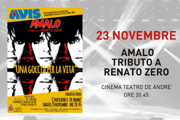 &quot;Una goccia per la vita&quot; Tributo a Renato Zero &quot;Amalo&quot;