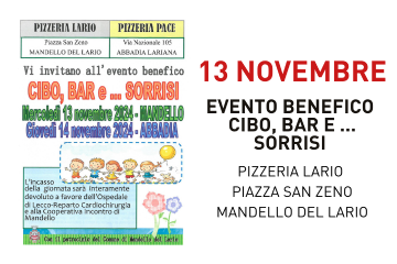 Evento Benefico &quot;cibo, bar e ... sorrisi&quot;