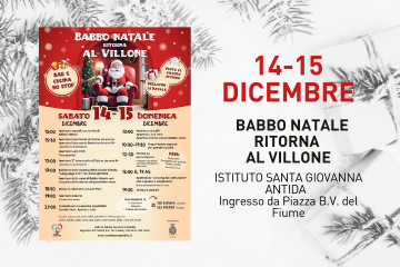 Babbo Natale ritorna al Villone