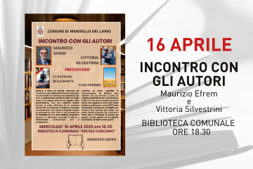 Incontro con gli autori Maurizio Efrem e Vittoria Silvestrini