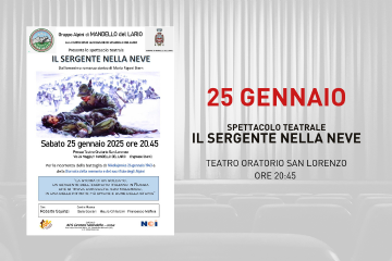 Spettacolo teatrale &quot;Il Sergente nella neve&quot;