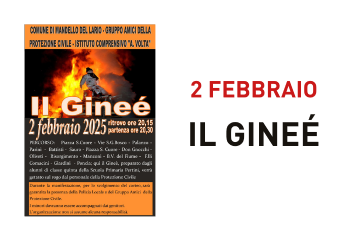 IL GINE&#201; - rinviato a domenica 2 febbraio
