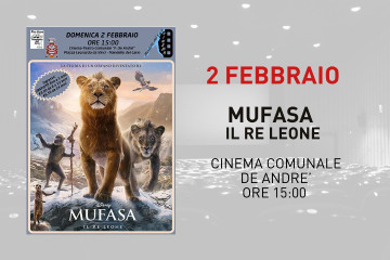 Proiezione film &quot;Mufasa, Il Re Leone&quot;