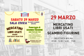 Mercatino dei libri usati e scambio figurine