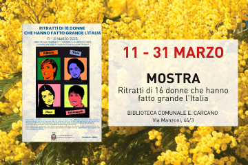 Mostra: ritratti di 16 donne che hanno fatto grande l&#39;Italia