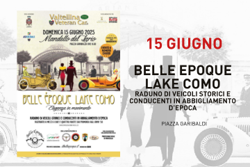 Belle &#200;poque Lake Como - raduno di veicoli storici e conducenti in abbigliamento d&#39;epoca