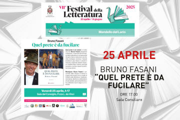 Festival della letteratura 2025: Bruno Fasani &quot;quel prete &#232; da fucilare&quot;