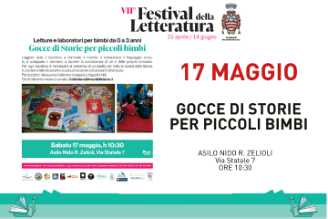 Festival della letteratura 2025: gocce di Storie per piccoli bimbi