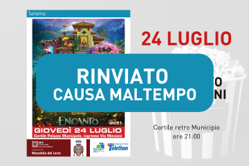 RINVIATO CAUSA MALTEMPO - Cinema all&#39;aperto per bambini &quot;Encanto&quot;