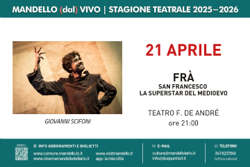 Spettacolo teatrale: Fra, San Francesco superstar del medioevo