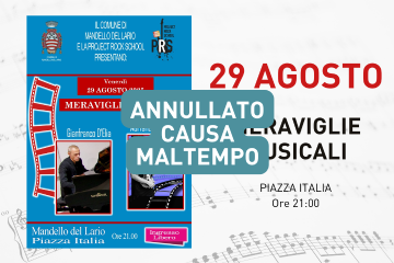 ANNULLATO CAUSA MALTEMPO - Concerto dal vivo &quot;Meraviglie Musicali&quot;