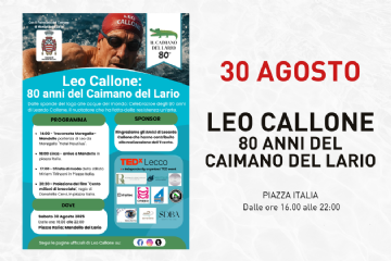 Leo Callone: 80 anni del Caimano del Lario