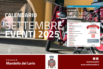 Calendario degli eventi di settembre a Mandello del Lario