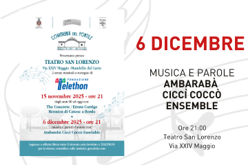 Musica e parole d&#39;autore con Ambarab&#224; Cicci Cocc&#242; Ensemble