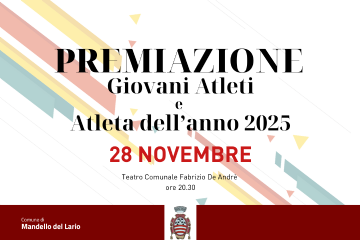 Premiazione Giovani Atleti e Atleta dell&#39;anno 2025