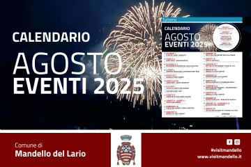 calendario eventi agosto 2025